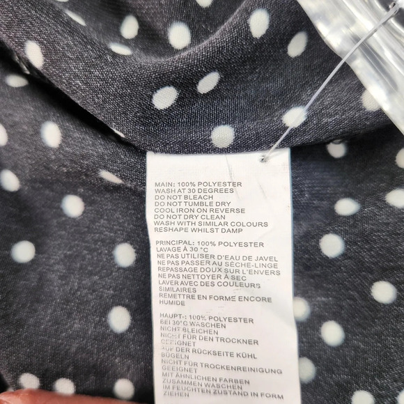 NASTY GAL Oversized Before Guys Polka Dot Button Up Shirt Size US Medium - Picture 11 of 15